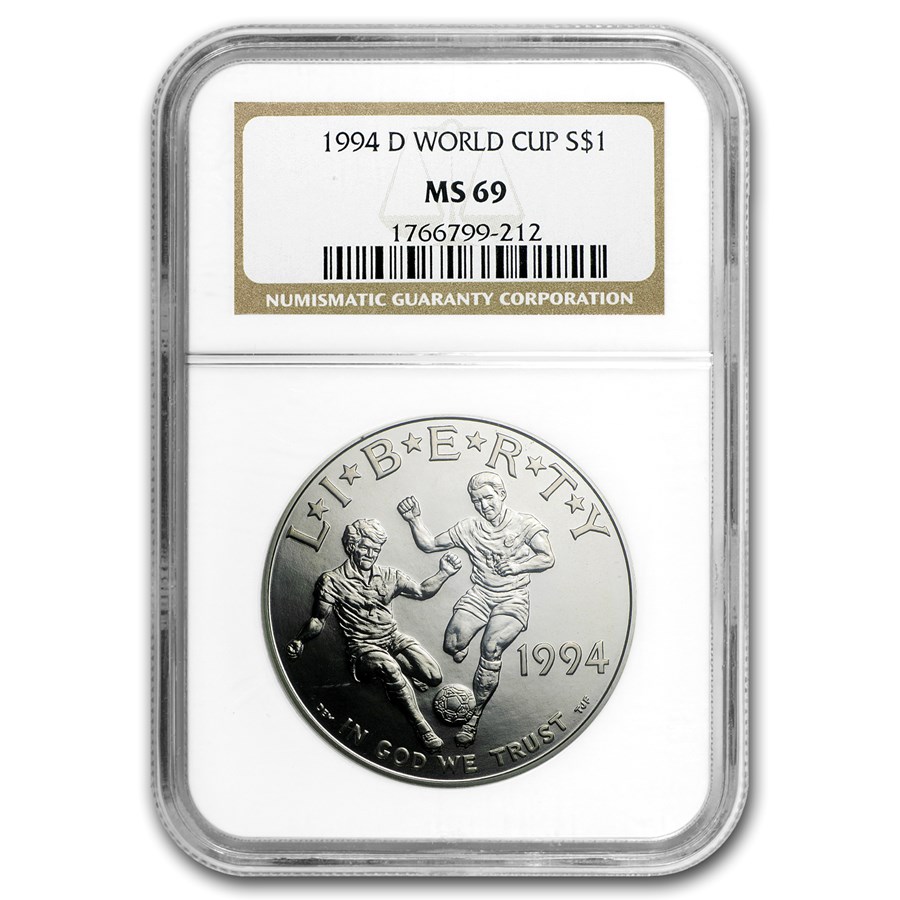1994-D World Cup $1 Silver Commem MS-69 NGC