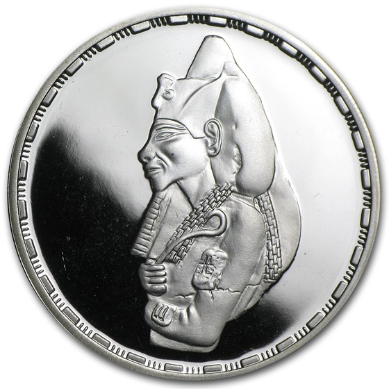 1994 Egypt Silver 5 Pound Akhnaton Proof 1994 Egypt Silver 5 Pound Akhnaton Proof