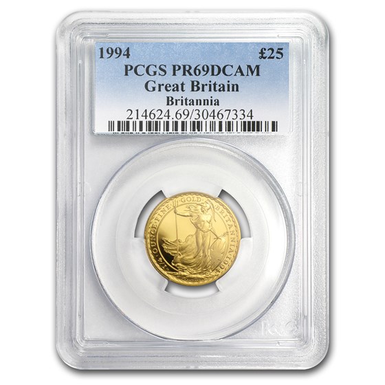 1994 Great Britain 1/4 oz Proof Gold Britannia PR-69 PCGS 1994 Great Britain 1/4 oz Proof Gold Britannia PR-69 PCGS