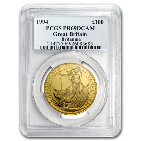 1994 Great Britain 1 oz Gold Britannia PR-69 PCGS 1994 Great Britain 1 oz Gold Britannia PR-69 PCGS