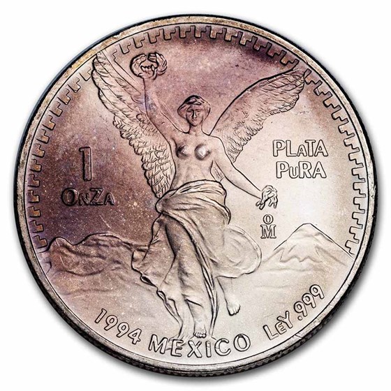 1994 Mexico 1 oz Silver Libertad BU (Abrasions) 1994 Mexico 1 oz Silver Libertad BU (Abrasions)