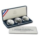 1994-P 3-Coin U.S. Veterans Proof Set (w/Box & COA)