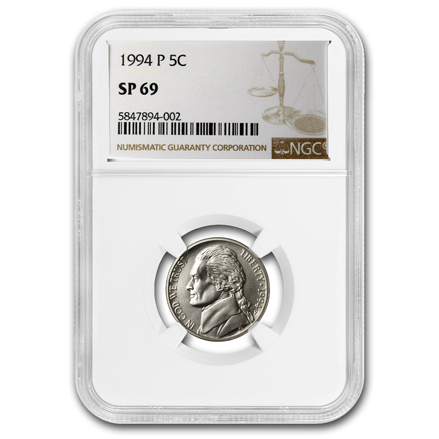 Buy 1994-P Jefferson Nickel Matte Finish SP-69 NGC | APMEX