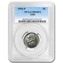 1994-P Jefferson Nickel Matte Finish SP-69 PCGS (Full Steps)