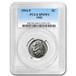 1994-P Jefferson Nickel Matte Finish SP-69 PCGS (Full Steps)