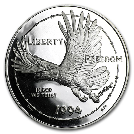 1994-P Prisoner of War $1 Silver Commem Proof (Capsule only) 1994-P Prisoner of War $1 Silver Commem Proof (Capsule only)