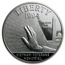 1994-P Vietnam Veterans Memorial $1 Silver Proof (Capsule only)