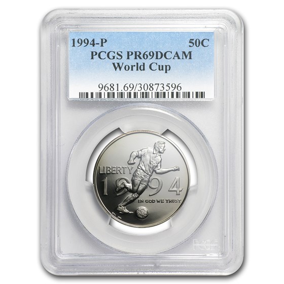 1994-P World Cup 1/2 Dollar Clad Commem PR-69 PCGS 1994-P World Cup 1/2 Dollar Clad Commem PR-69 PCGS