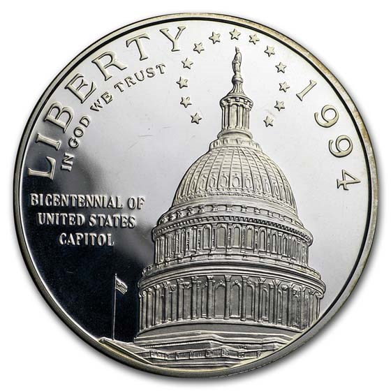 1994-S Capitol $1 Silver Commem Proof (Capsule Only)