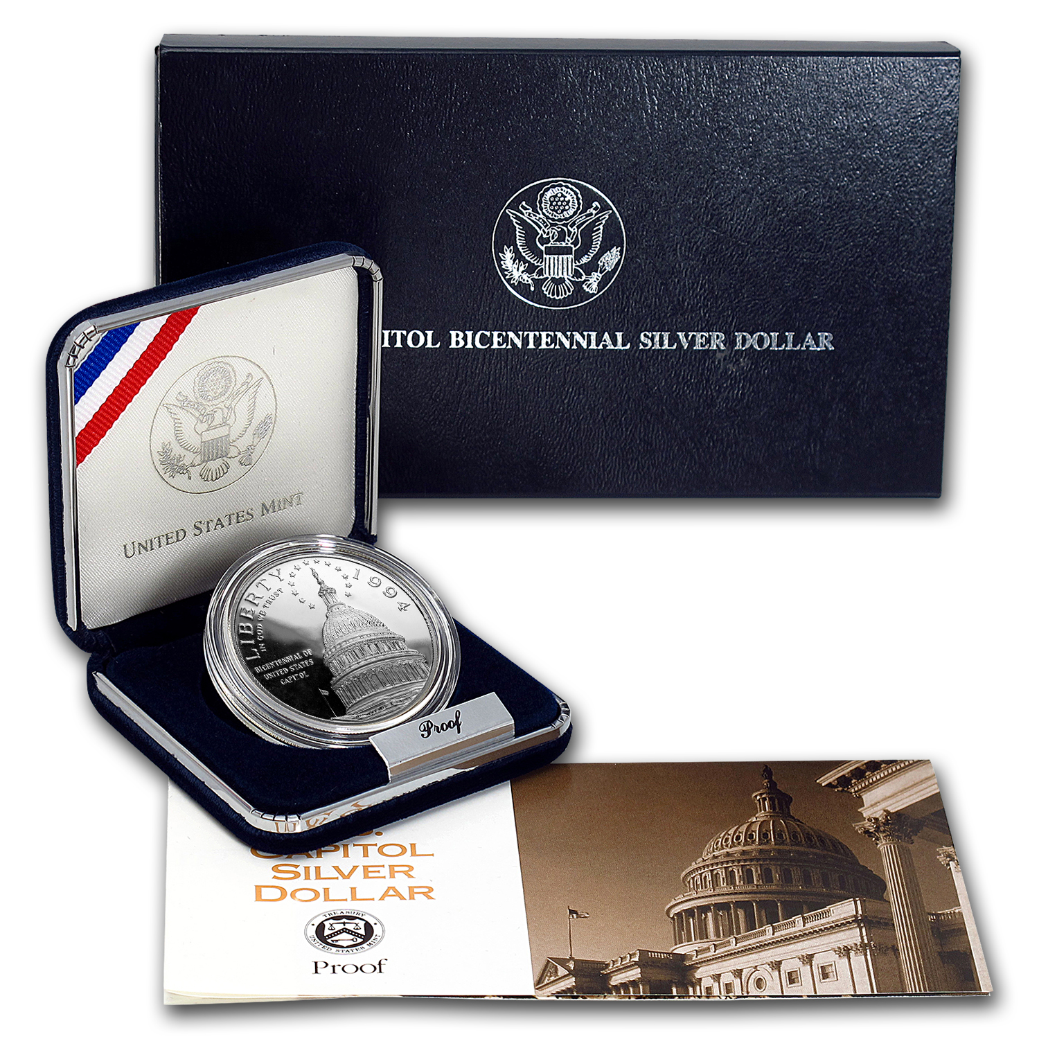 Buy 1994-S Capitol $1 Silver Commem Proof (w/Box & COA) | APMEX