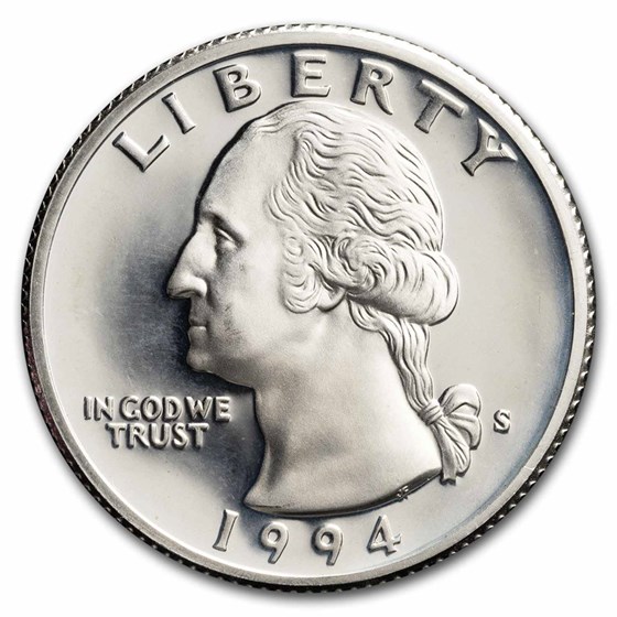 Silver 40 Buy 1994-S Washington Quarter 40-Coin Roll Proof (Silver) | APMEX