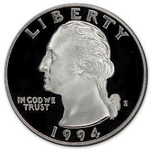 1994-S Washington Quarter Gem Proof 1994-S Washington Quarter Gem Proof