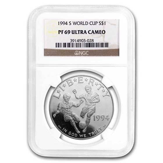 1994-S World Cup $1 Silver Commem PF-69 NGC