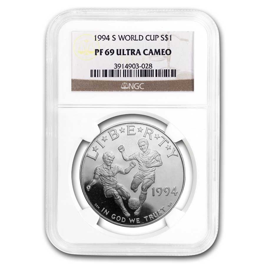 1994-S World Cup $1 Silver Commem PF-69 NGC