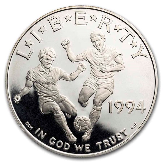 1994-S World Cup $1 Silver Commem Proof (Capsule only) 1994-S World Cup $1 Silver Commem Proof (Capsule only)