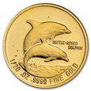 1994 Turks & Caicos Gold 5 Crowns Proof Wildlife Series (Random)