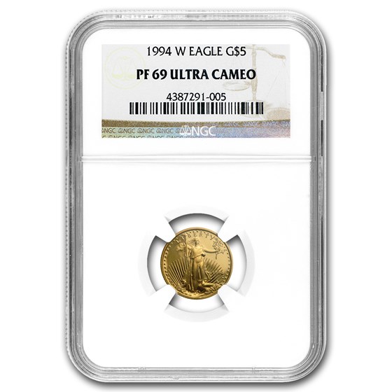 1994-W 1/10 oz Proof American Gold Eagle PF-69 UCAM NGC 1994-W 1/10 oz Proof American Gold Eagle PF-69 UCAM NGC