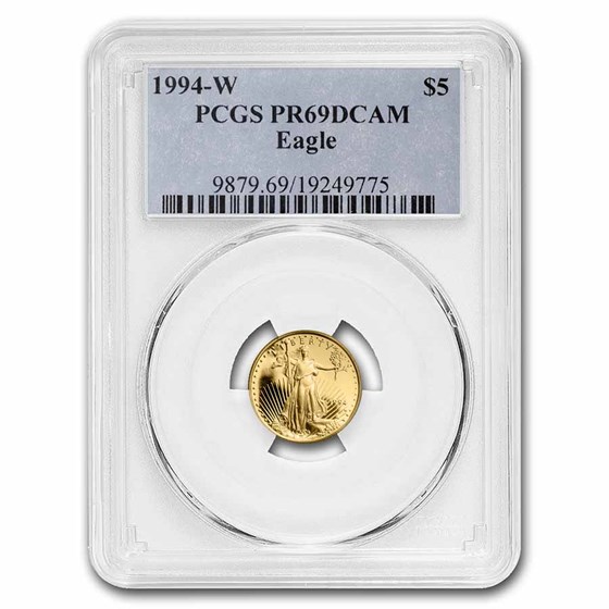 1994-W 1/10 oz Proof American Gold Eagle PR-69 DCAM PCGS 1994-W 1/10 oz Proof American Gold Eagle PR-69 DCAM PCGS