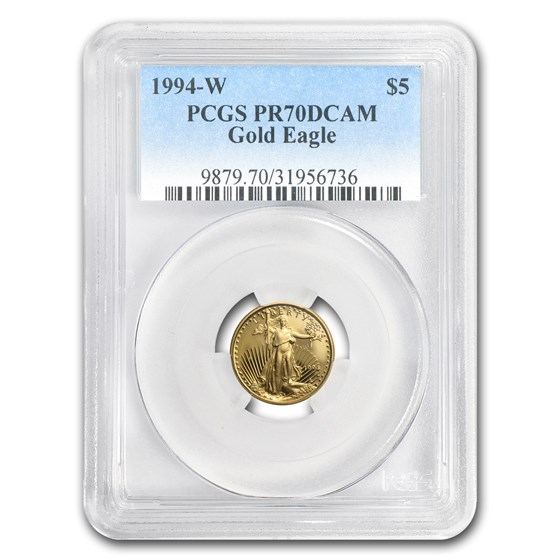 1994-W 1/10 oz Proof American Gold Eagle PR-70 DCAM PCGS 1994-W 1/10 oz Proof American Gold Eagle PR-70 DCAM PCGS