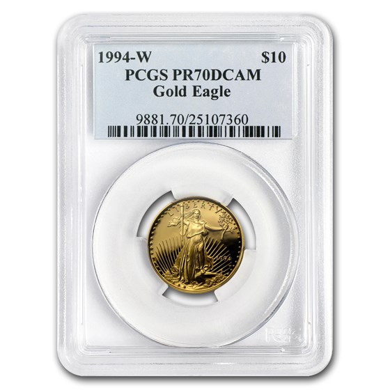 1994-W 1/4 oz Proof Gold American Eagle PR-70 PCGS 1994-W 1/4 oz Proof Gold American Eagle PR-70 PCGS