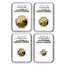 1994-W 4-Coin Proof American Gold Eagle Set PF-70 NGC