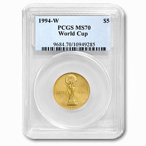 1994-W Gold $5 Commem World Cup MS-70 PCGS 1994-W Gold $5 Commem World Cup MS-70 PCGS