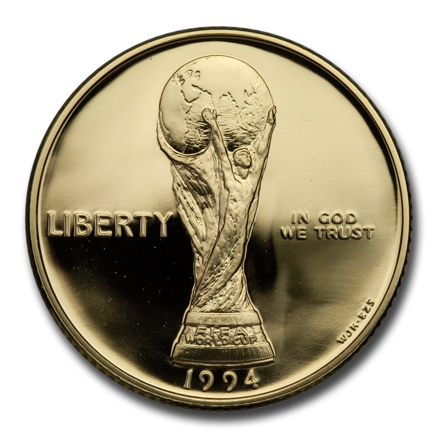 1994-W Gold $5 Commem World Cup Proof (Capsule Only)