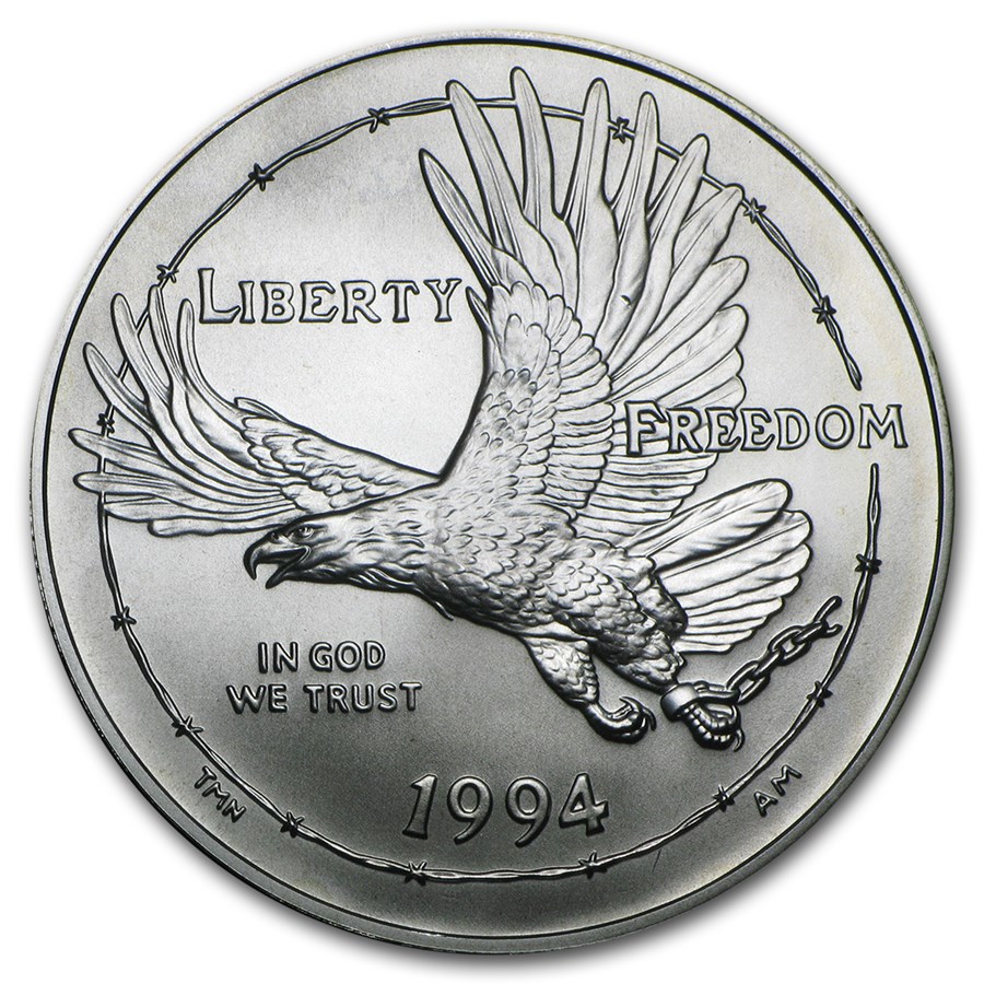 1994-W Prisoner of War $1 Silver Commem BU (Capsule only)