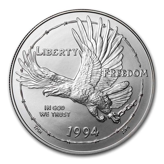 1994-W Prisoner of War $1 Silver Commem BU (w/Box & COA) 1994-W Prisoner of War $1 Silver Commem BU (w/Box & COA)