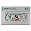 1995 $1.00 (AA) Waving Mickey CU-64 PMG (DIS#36)