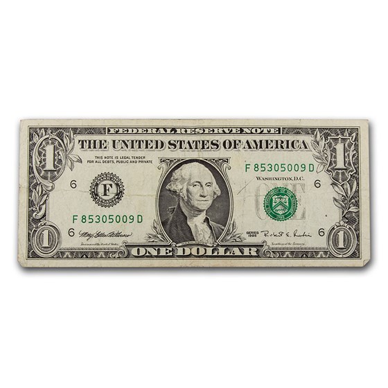 1995 $1.00 FRN Avg Circ (District of Our Choice) 1995 $1.00 FRN Avg Circ (District of Our Choice)