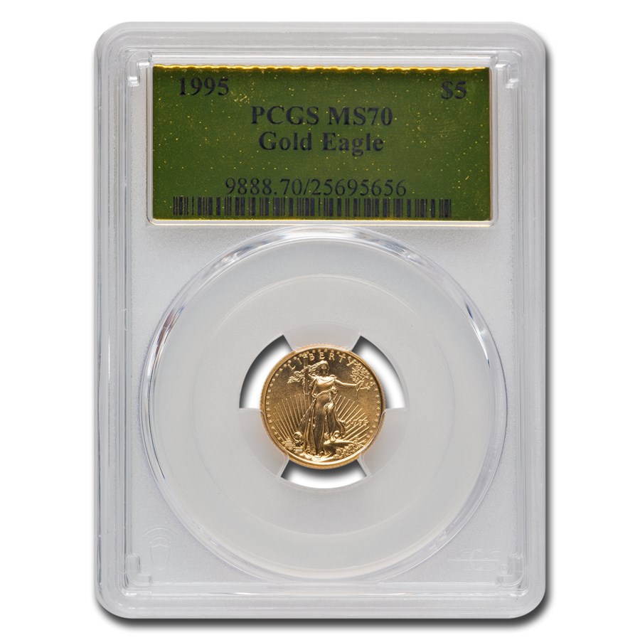 1995 1/10 oz American Gold Eagle MS-70 PCGS (Gold Label)