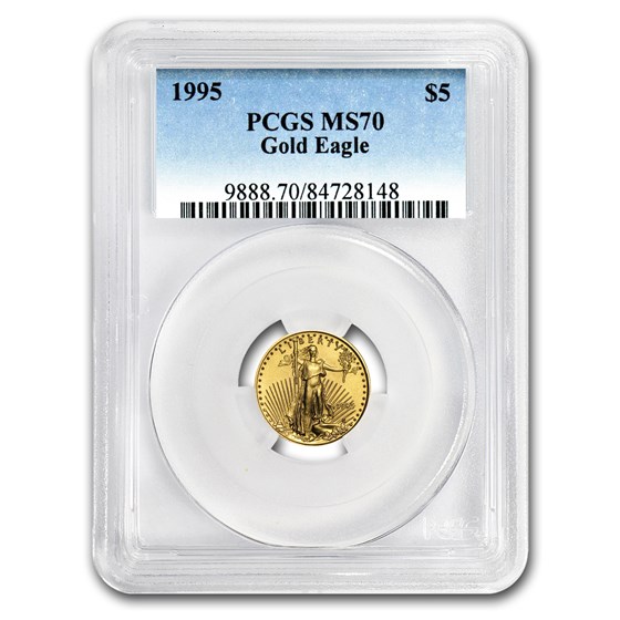 1995 1/10 oz American Gold Eagle MS-70 PCGS 1995 1/10 oz American Gold Eagle MS-70 PCGS