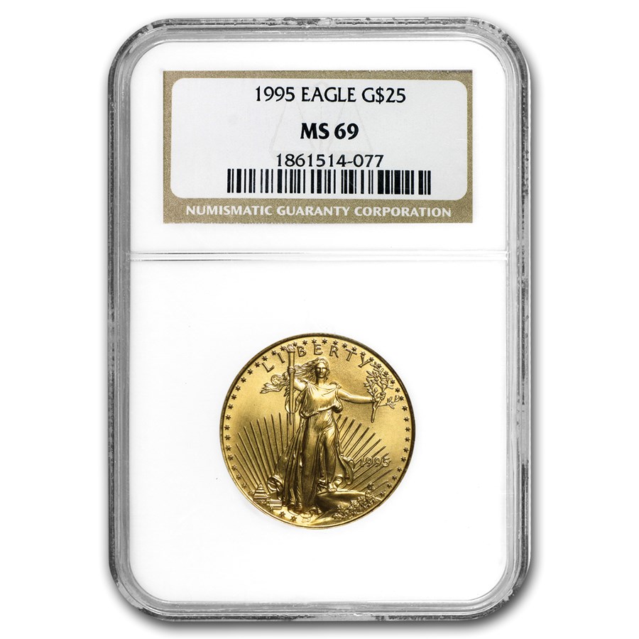 1995 1/2 oz American Gold Eagle MS-69 NGC