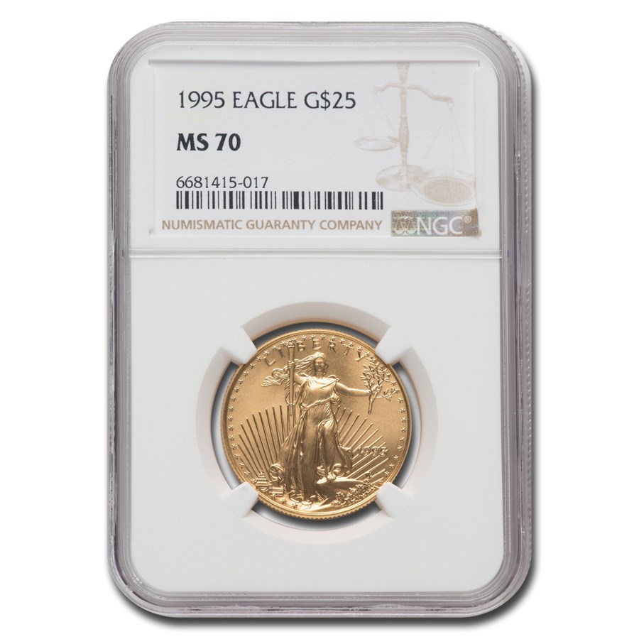 1995 1/2 oz American Gold Eagle MS-70 NGC
