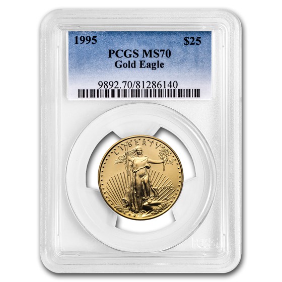 1995 1/2 oz Gold American Eagle MS-70 PCGS 1995 1/2 oz Gold American Eagle MS-70 PCGS