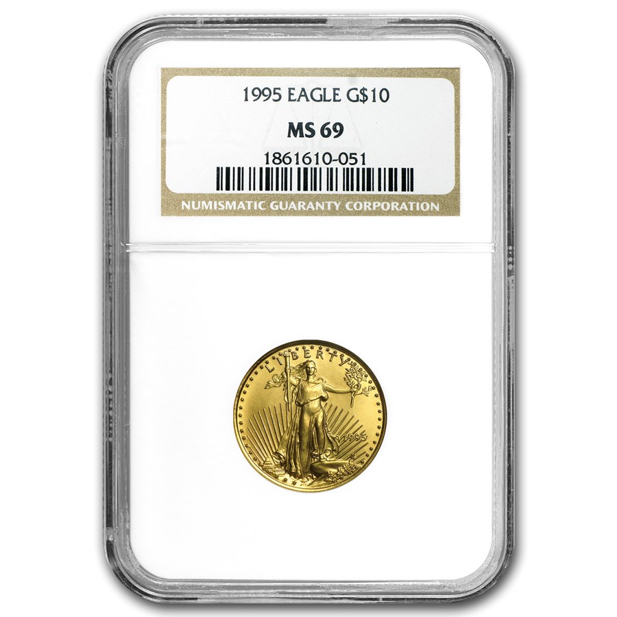 1995 1/4 oz American Gold Eagle MS-69 NGC