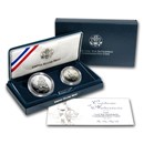 1995 2-Coin Civil War Battlefield Proof Set (w/Box & COA)