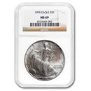 1995 American Silver Eagle MS-69 NGC