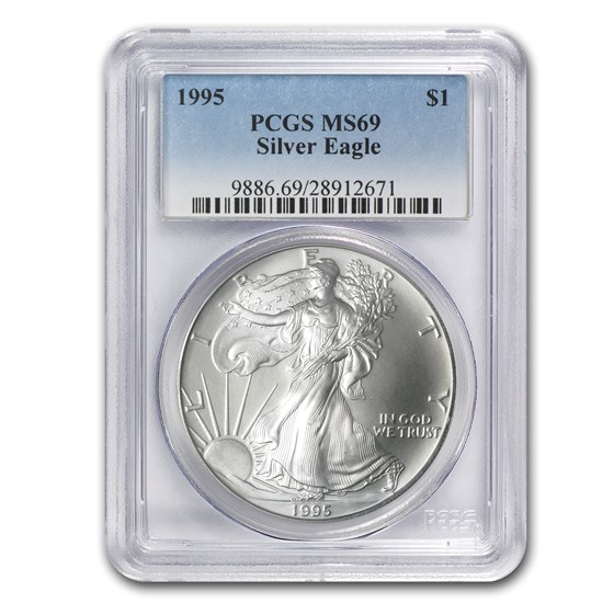 1995 American Silver Eagle MS-69 PCGS 1995 American Silver Eagle MS-69 PCGS