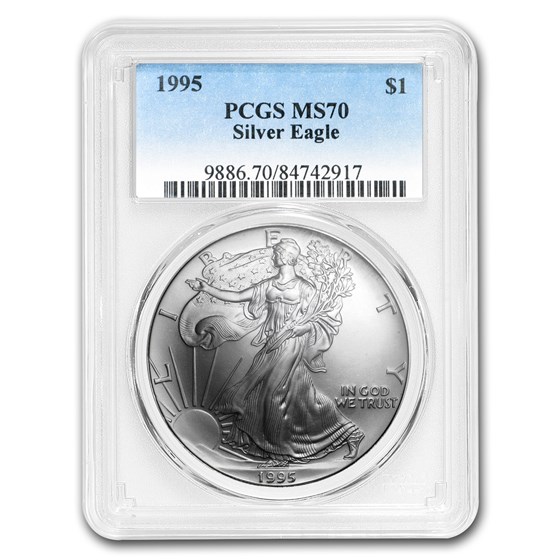 1995 American Silver Eagle MS-70 PCGS 1995 American Silver Eagle MS-70 PCGS