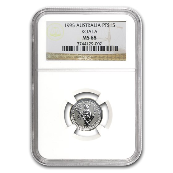 1995 Australia 1/10 oz Platinum Koala MS-68 NGC 1995 Australia 1/10 oz Platinum Koala MS-68 NGC