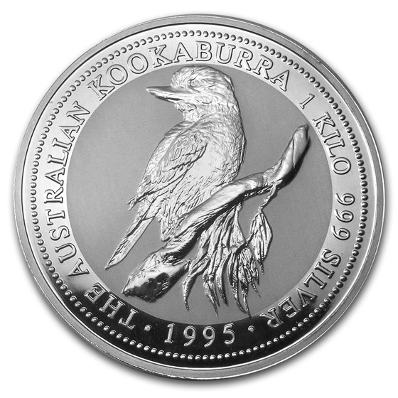 1995 Australia 1 kilo Silver Kookaburra BU 1995 Australia 1 kilo Silver Kookaburra BU
