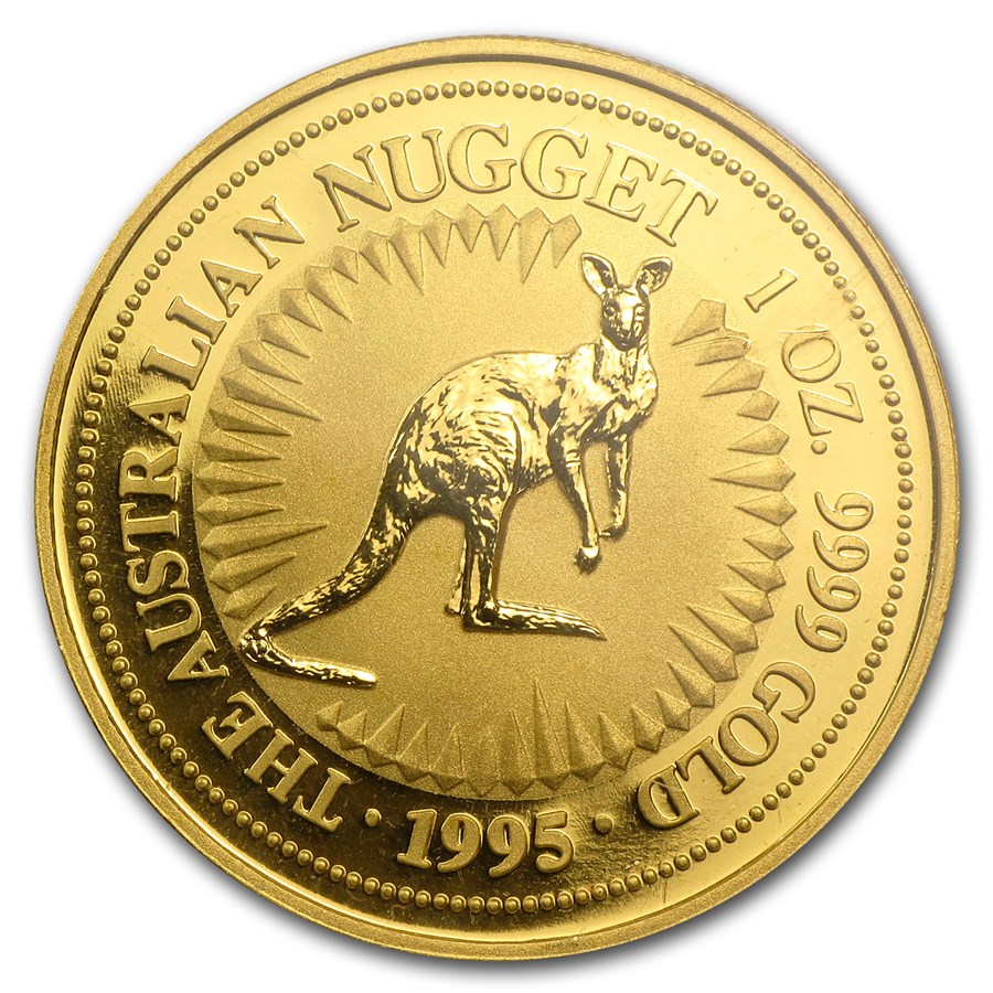 1995 Australia 1 oz Gold Nugget BU