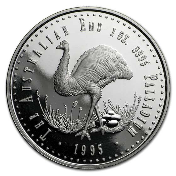 1995 Australia 1 oz Proof Palladium Emu 1995 Australia 1 oz Proof Palladium Emu