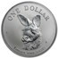 1995 Australia 1 oz Silver Kangaroo (In Display Card)