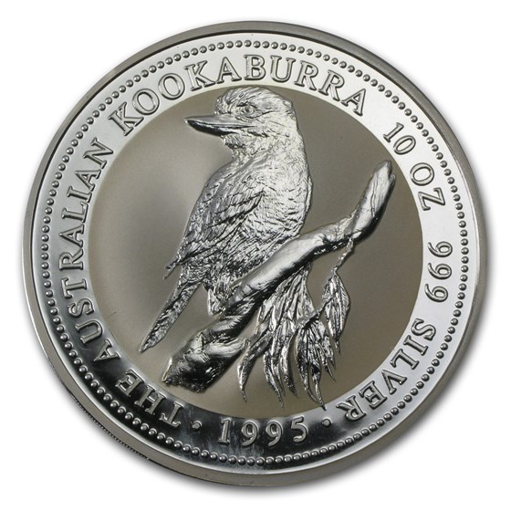 1995 Australia 10 oz Silver Kookaburra BU 1995 Australia 10 oz Silver Kookaburra BU