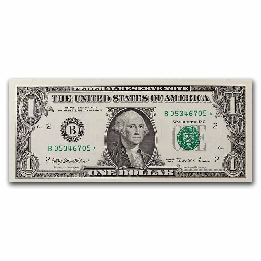 1995* (B-New York) $1.00 FRN CU (Fr#1921-B*)
