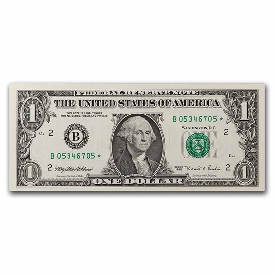 1995* (B-New York) $1.00 FRN CU (Fr#1921-B*) 1995* (B-New York) $1.00 FRN CU (Fr#1921-B*)