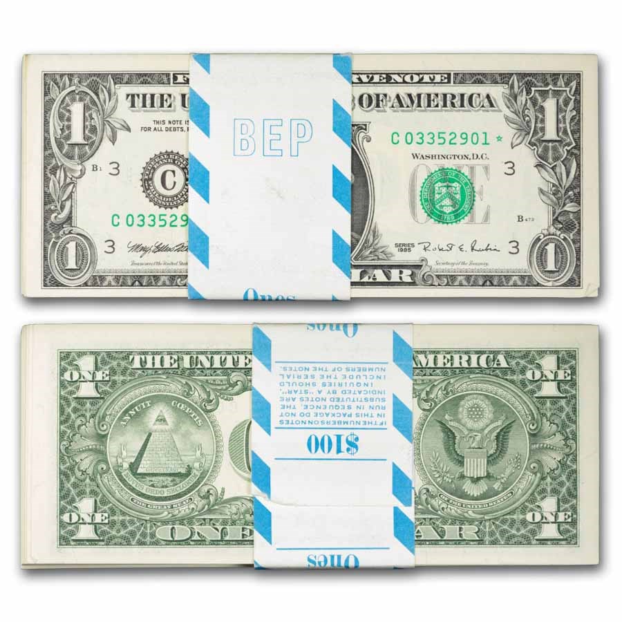 1995* (C-Philadelphia) $1.00 FRN CU (Fr#1921-C*) Star, 100 consec